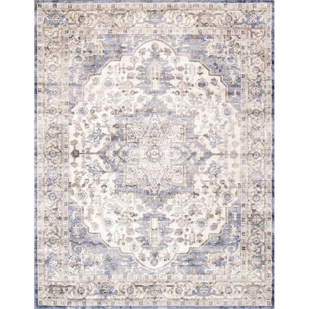 Pasargad Home 6 x 9 ft Amadeus Design Power Loom Area Rug Ivory PRC1024 6x9